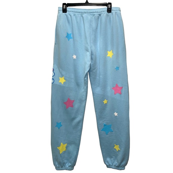 Sanrio x Dumbgood Cinnamoroll Blue Sweatpants Sz L Lounge Kawaii Exercise (Read) - Picture 3 of 8